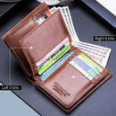 BUFF CAPTAIN 027 Men Short Anti-Theft Wallet Leather Multi-Card Thicken Wallet, Colour: Black