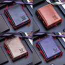BUFF CAPTAIN 027 Men Short Anti-Theft Wallet Leather Multi-Card Thicken Wallet, Colour: Luxurious Ash