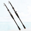 Carbon Telescopic Luya Rod Short Section Fishing Throwing Rod, Length: 3.3m(Curved Handle)