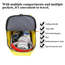 2 PCS 588 Multifunctional Lightweight Travel Backpack Leisure Backpack Folding Storage Bag(Yellow)