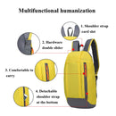 2 PCS 588 Multifunctional Lightweight Travel Backpack Leisure Backpack Folding Storage Bag(Navy Blue)