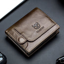 BUFF CAPTAIN 037 First-Layer Cowhide Men Leather Wallet Multi-Function Driver License Coin Purse(Brown)