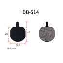 3 Pairs Mountain Bike Semi-Metallic Brake Pads M355 Oil Disc BB5 Resin Disc Brakes, Bagged(DB-S14)