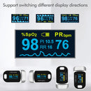 JZ-134R Finger Clip Oximeter Pulse Oximetry Monitor(Black Silver)