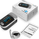 JZ-134R Finger Clip Oximeter Pulse Oximetry Monitor(Black Silver)