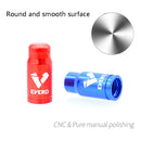 30 PCS EVERD ZH419 Mountain Road Bike Aluminum Alloy Air Mouth Cap Car Tire Dust Door Cover, Colour: Presta (Red)