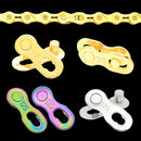 10 Pairs 10 Speed (Gold) ZH405 Mountain Road Bicycle Chain Magic Buckle Chain Quick Release Buckle