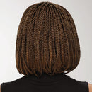 B2622 Full Top Synthetic Headgear Braid Wig(Brown)