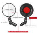 1 Pair WEST BIKING YP0720032 Bicycle Rear View Mirror Foldable Cycling Mirror(Black )