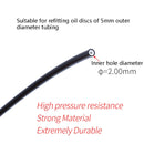 TRLREQ Mountain Bike Brake Tube 5mm Hydraulic Oil Disc Oil Brakes Braided Tube, Length: 3m (Blue)