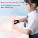 Pen-Holding Posture Wrist Correction Belt Primary School Students Writing Anti-Hook Wrist Corrector,Size: S (Pink)