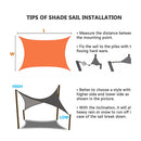 Outdoor Garden Swimming Pool Sun Awning Sunshade Sail Rain Waterproof Canopy, Size: 2m x 1.8m(Gray)