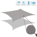 Outdoor Garden Sunshade Sail Waterproof Anti-UV Canopy, Size: 2.5m x 3m(Gray)