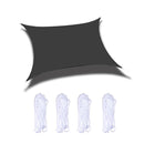 Outdoor Garden Sunshade Sail Waterproof Anti-UV Canopy, Size: 3m x 4m(Black)