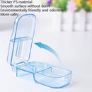 10 PCS R8335 Transparent Medicine Cutter Food Grade Plastic Split Cartridge Pill Separator(Blue)