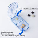 10 PCS R8335 Transparent Medicine Cutter Food Grade Plastic Split Cartridge Pill Separator(Blue)
