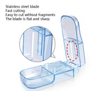 10 PCS R8335 Transparent Medicine Cutter Food Grade Plastic Split Cartridge Pill Separator(Blue)