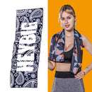 Gym Sports Cold Feeling Sweat-Absorbent Quick-Drying Cold Towel(Heavy Rain Drops)