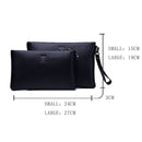 BULL CAPTAIN 446 Large-capacity Soft and Wear-resistant Leather Clutch Bag Business Wallet, Size: L