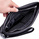 BULL CAPTAIN 446 Large-capacity Soft and Wear-resistant Leather Clutch Bag Business Wallet, Size: L