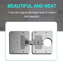 2 PCS Stainless Steel Hinge Repair Installer, Specification: 2 Repair Plates + Hinge + 16 Screws
