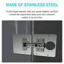 2 PCS Stainless Steel Hinge Repair Installer, Specification: 2 Repair Plates + Hinge + 16 Screws
