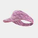 2 PCS Sports Headband Empty Top Hat Summer Outdoor Sunscreen Breathable Riding And Running Peaked Cap For Men And Women, Size: Free Szie(Flower Purple)