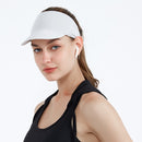 2 PCS Sports Headband Empty Top Hat Summer Outdoor Sunscreen Breathable Riding And Running Peaked Cap For Men And Women, Size: Free Szie( Light Gray)