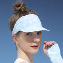 2 PCS Sports Headband Empty Top Hat Summer Outdoor Sunscreen Breathable Riding And Running Peaked Cap For Men And Women, Size: Free Szie(Desert Bell)