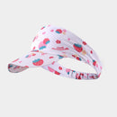 2 PCS Sports Headband Empty Top Hat Summer Outdoor Sunscreen Breathable Riding And Running Peaked Cap For Men And Women, Size: Free Szie(Strawberry Sweetheart)