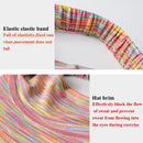 2 PCS Sports Headband Empty Top Hat Summer Outdoor Sunscreen Breathable Riding And Running Peaked Cap For Men And Women, Size: Free Szie(Pink Enchantress)
