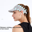 2 PCS Sports Headband Empty Top Hat Summer Outdoor Sunscreen Breathable Riding And Running Peaked Cap For Men And Women, Size: Free Szie(Desert Bell)