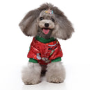 Halloween Christmas Day Pets Dress Up Clothes Pet Funny Clothes, Size: S(SDZ137 Christmas Circle)