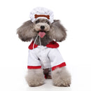 Halloween Christmas Day Pets Dress Up Clothes Pet Funny Clothes, Size: M(SDZ131 Chef)