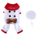Halloween Christmas Day Pets Dress Up Clothes Pet Funny Clothes, Size: M(SDZ131 Chef)