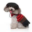 Halloween Christmas Day Pets Dress Up Clothes Pet Funny Clothes, Size: M(SDZ135 Striped Pirate)