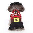 Halloween Christmas Day Pets Dress Up Clothes Pet Funny Clothes, Size: M(SDZ135 Striped Pirate)
