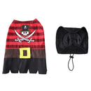 Halloween Christmas Day Pets Dress Up Clothes Pet Funny Clothes, Size: M(SDZ135 Striped Pirate)