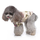 2 PCS Pet Beach Shirt Dog Print Spring And Summer Clothes, Size: S(Beige)