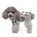 2 PCS Pet Beach Shirt Dog Print Spring And Summer Clothes, Size: S(White)