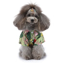 2 PCS Pet Beach Shirt Dog Print Spring And Summer Clothes, Size: S(Pink)