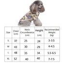 2 PCS Pet Beach Shirt Dog Print Spring And Summer Clothes, Size: S(Yellow Orange)