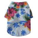 2 PCS Pet Beach Shirt Dog Print Spring And Summer Clothes, Size: XL(Sea Blue)