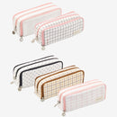 Angoo Double-Open Multi-Layer Stationery Pencil Case Multifunctional Cosmetic Bag(British Style)