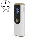 36W A8 Sapphire Freezing Point Hair Removal Device Painless Epilator, Style: UK Plug(Pearl White)