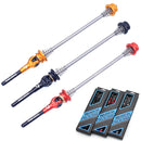 EVERDAWN Mountain Highway Bike Titanium Alloy Axis Quick Removal Rod Front And Rear Rollers Open Flower Drum Fixed Axis Trolley(Red)