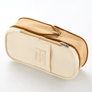 Angoo Cotton And Linen Large Capacity Pencil Stationery Bag(589 Shallow Khaki / Beige)