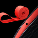 20 PCS Road Mountain Bike Anti-Stab Tire Pad Bicycle Wheel Set PVC Spoke Lining Tape, Colour: Red(700C x 18mm)