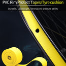 20 PCS Road Mountain Bike Anti-Stab Tire Pad Bicycle Wheel Set PVC Spoke Lining Tape, Colour: Yellow(26inch x 18mm)