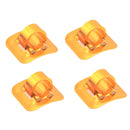 10 PCS Mountain Road Bicycle Hose Line Guide Adhesive Wire Seat Frame Cable Fixing C Buckle, Style: Aluminum Alloy Buckle(Golden)